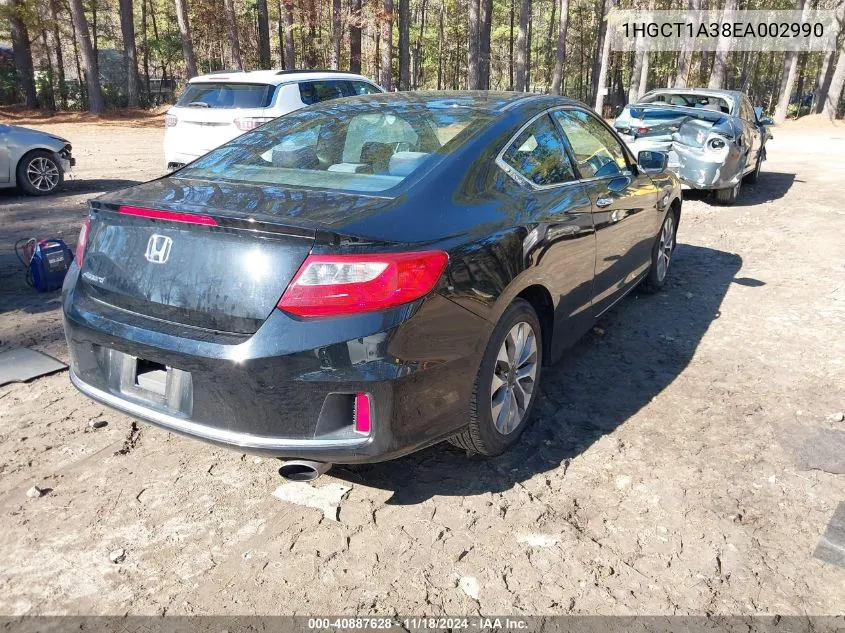 2014 Honda Accord Lx-S VIN: 1HGCT1A38EA002990 Lot: 40887628