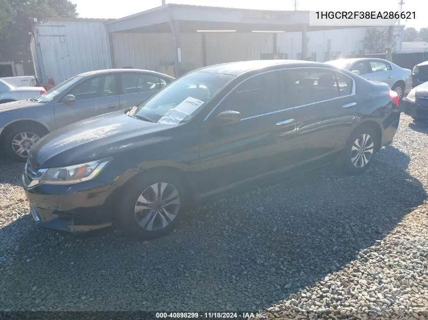 2014 Honda Accord Lx VIN: 1HGCR2F38EA286621 Lot: 40898299