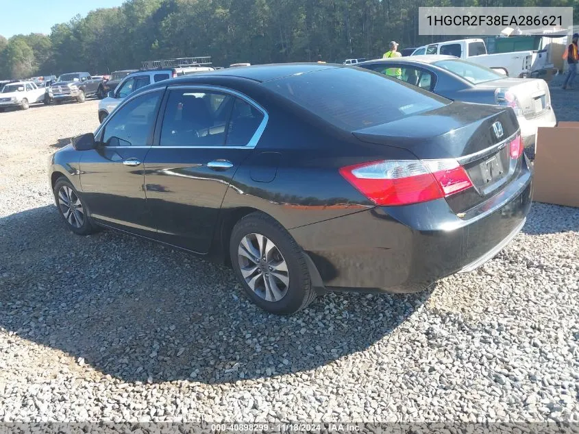 2014 Honda Accord Lx VIN: 1HGCR2F38EA286621 Lot: 40898299