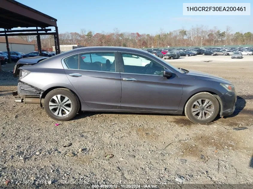 2014 Honda Accord Lx VIN: 1HGCR2F30EA200461 Lot: 40903012