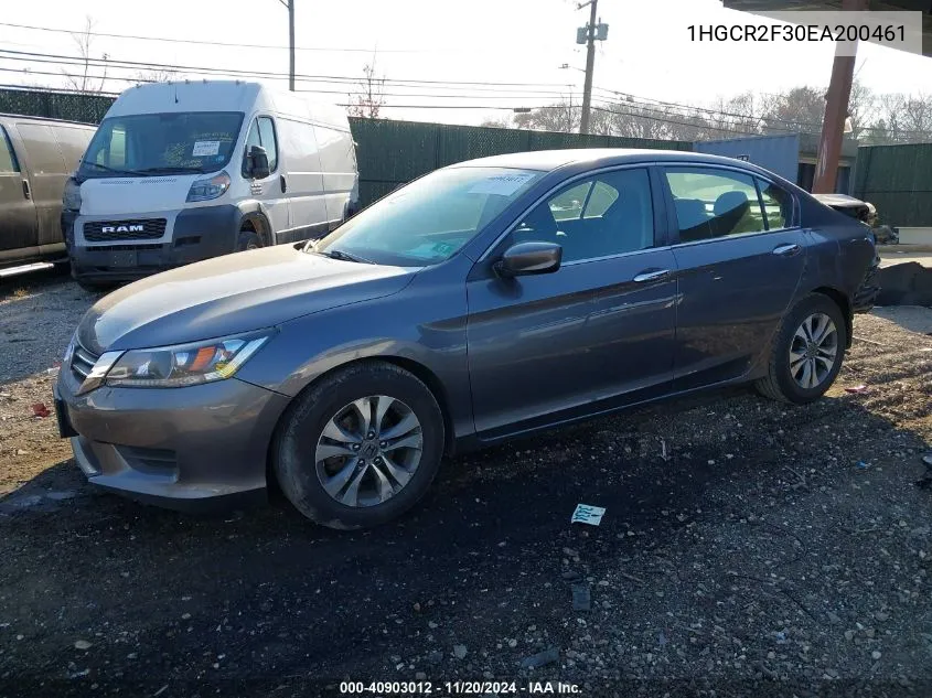 2014 Honda Accord Lx VIN: 1HGCR2F30EA200461 Lot: 40903012