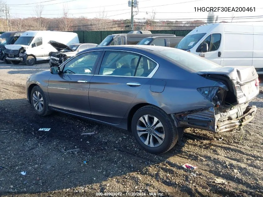 2014 Honda Accord Lx VIN: 1HGCR2F30EA200461 Lot: 40903012