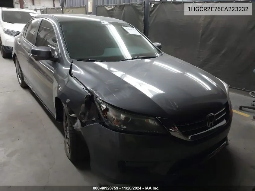 2014 Honda Accord Ex VIN: 1HGCR2E76EA223232 Lot: 40920759