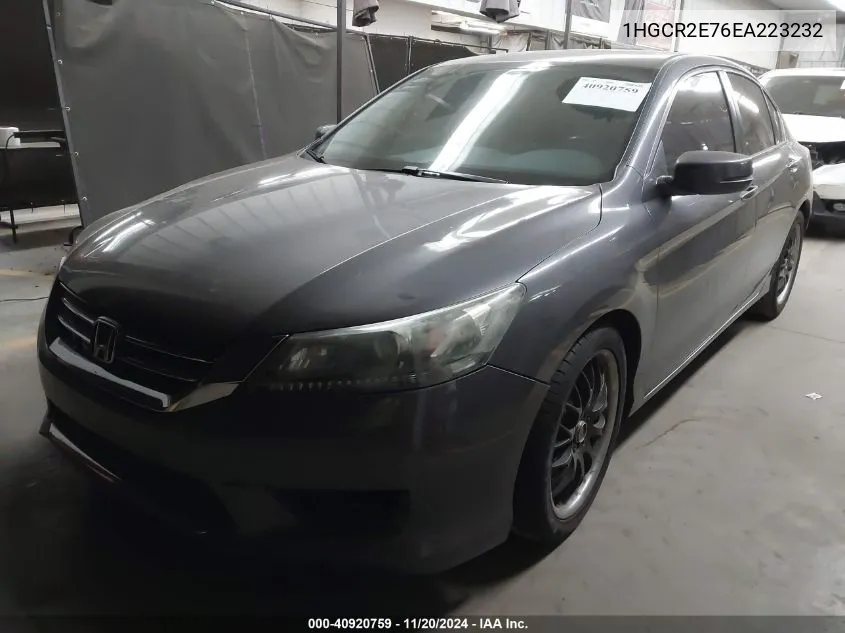 2014 Honda Accord Ex VIN: 1HGCR2E76EA223232 Lot: 40920759