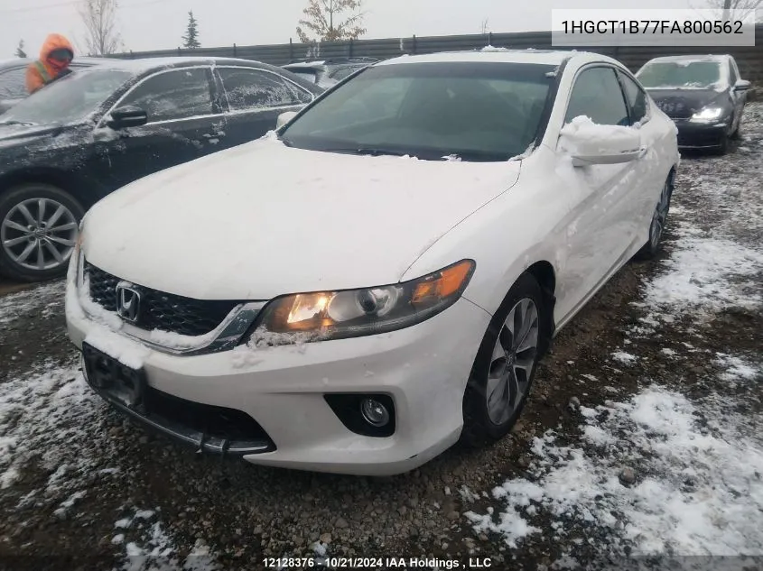 2015 Honda Accord VIN: 1HGCT1B77FA800562 Lot: 12128376