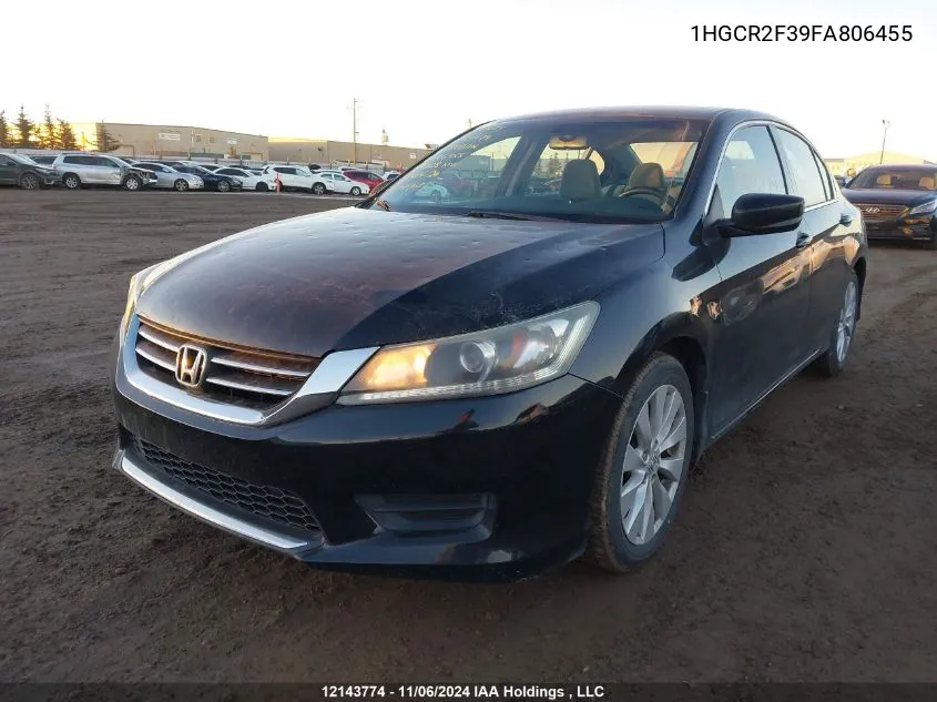 2015 Honda Accord Sedan VIN: 1HGCR2F39FA806455 Lot: 12143774