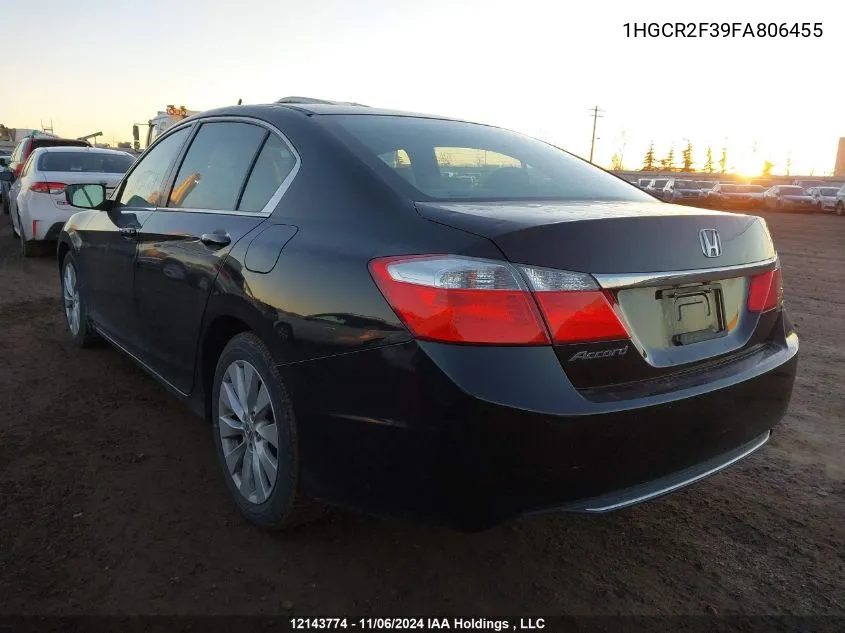 2015 Honda Accord Sedan VIN: 1HGCR2F39FA806455 Lot: 12143774