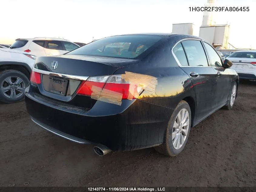 2015 Honda Accord Sedan VIN: 1HGCR2F39FA806455 Lot: 12143774