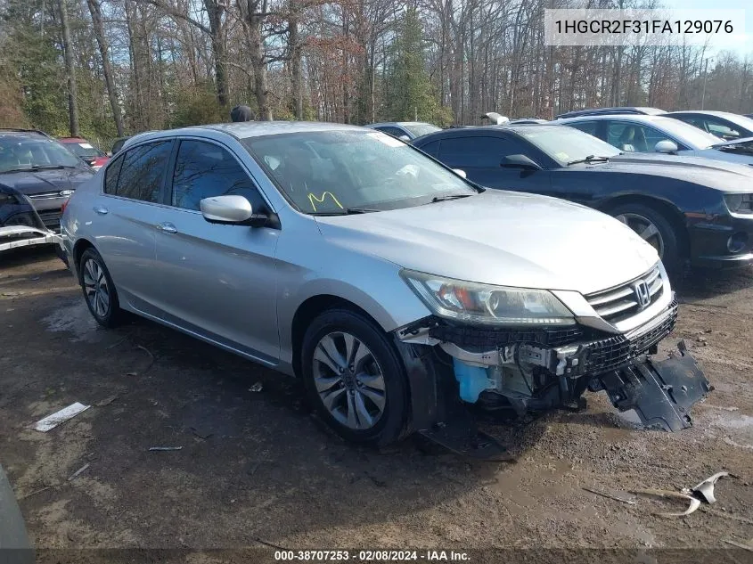 2015 Honda Accord Lx VIN: 1HGCR2F31FA129076 Lot: 38707253