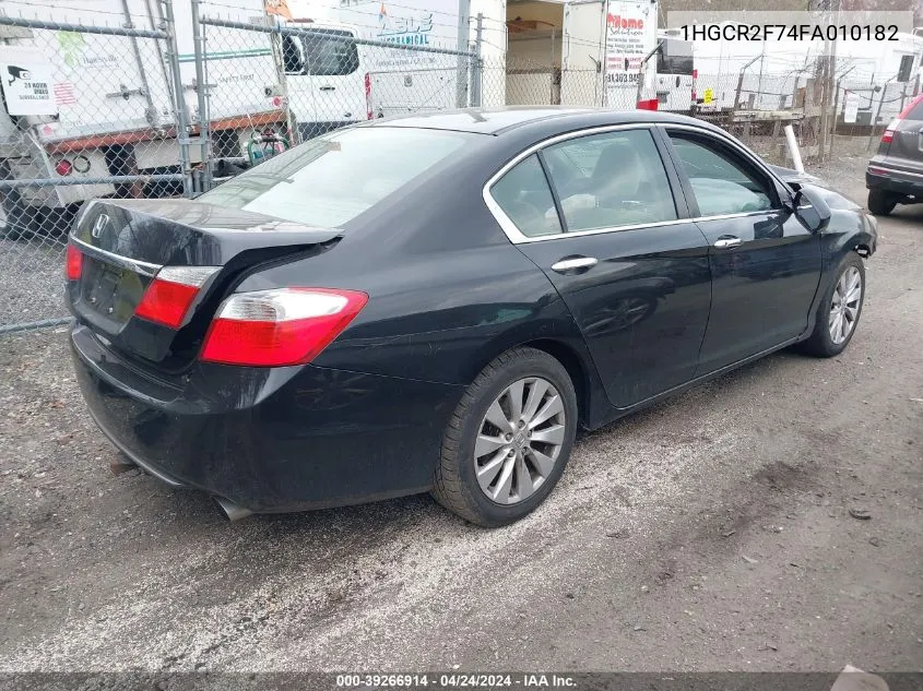 2015 Honda Accord Ex VIN: 1HGCR2F74FA010182 Lot: 39266914