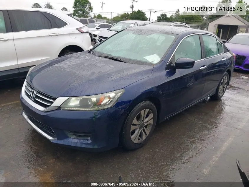 2015 Honda Accord Lx VIN: 1HGCR2F31FA188676 Lot: 39367649