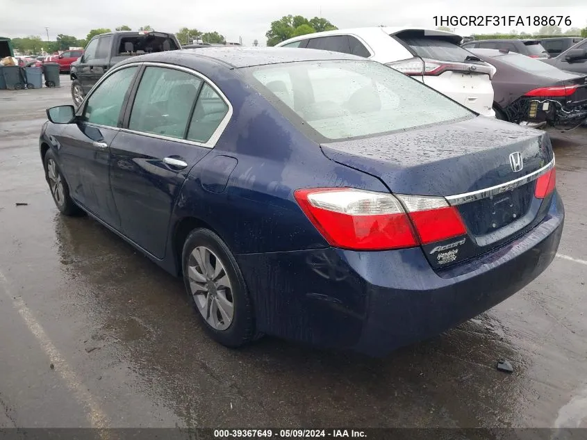 1HGCR2F31FA188676 2015 Honda Accord Lx