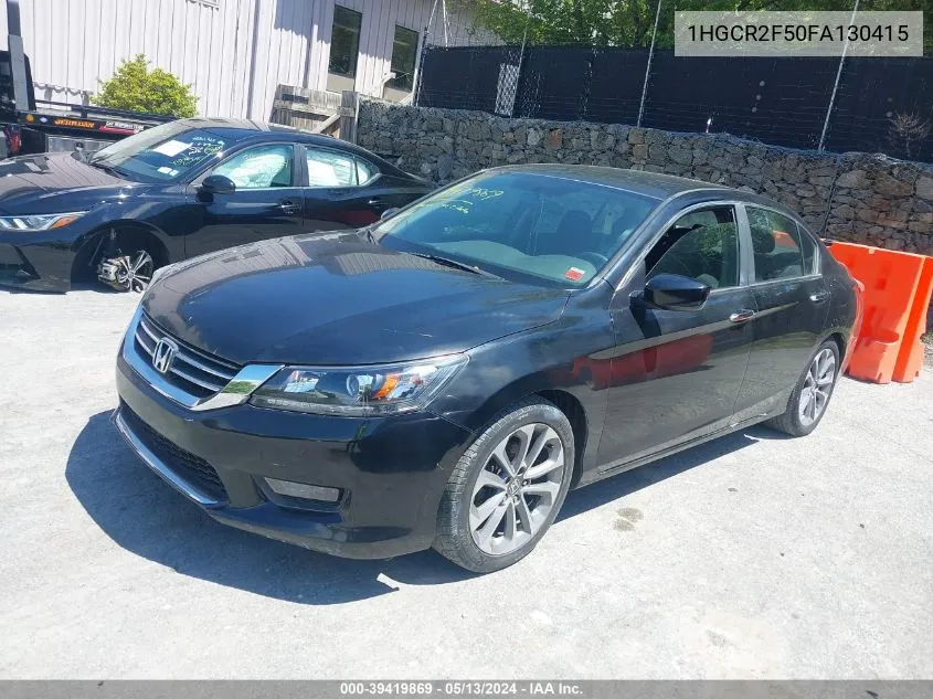 2015 Honda Accord Sport VIN: 1HGCR2F50FA130415 Lot: 39419869