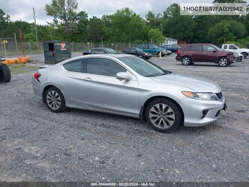 2015 Honda Accord Ex-L VIN: 1HGCT1B87FA005942 Lot: 39444889