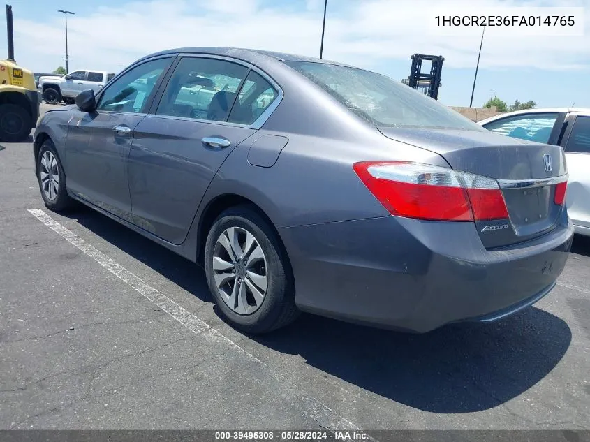 1HGCR2E36FA014765 2015 Honda Accord Lx