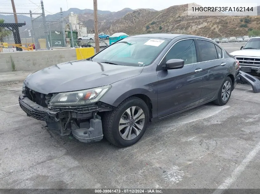 2015 Honda Accord Lx VIN: 1HGCR2F33FA162144 Lot: 39861473