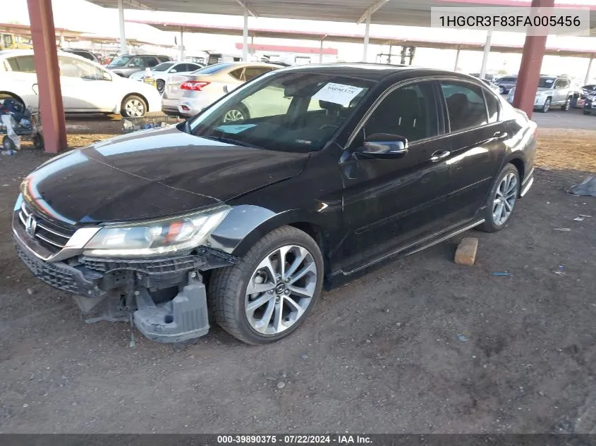 1HGCR3F83FA005456 2015 Honda Accord Ex-L V-6