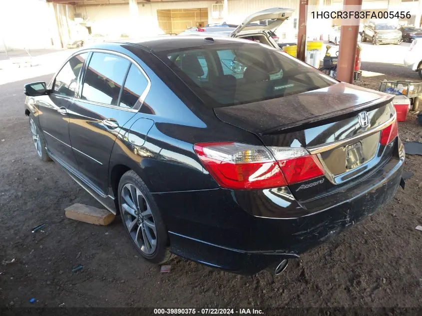 1HGCR3F83FA005456 2015 Honda Accord Ex-L V-6