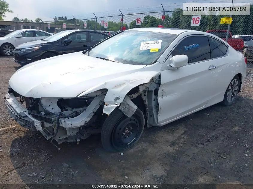 1HGCT1B83FA005789 2015 Honda Accord Ex-L