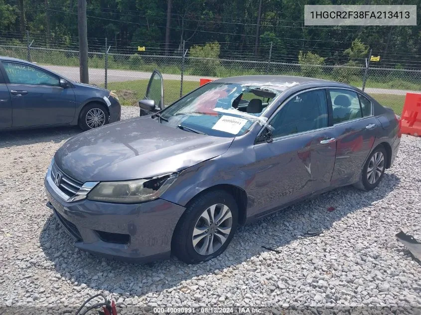 2015 Honda Accord Lx VIN: 1HGCR2F38FA213413 Lot: 40090991