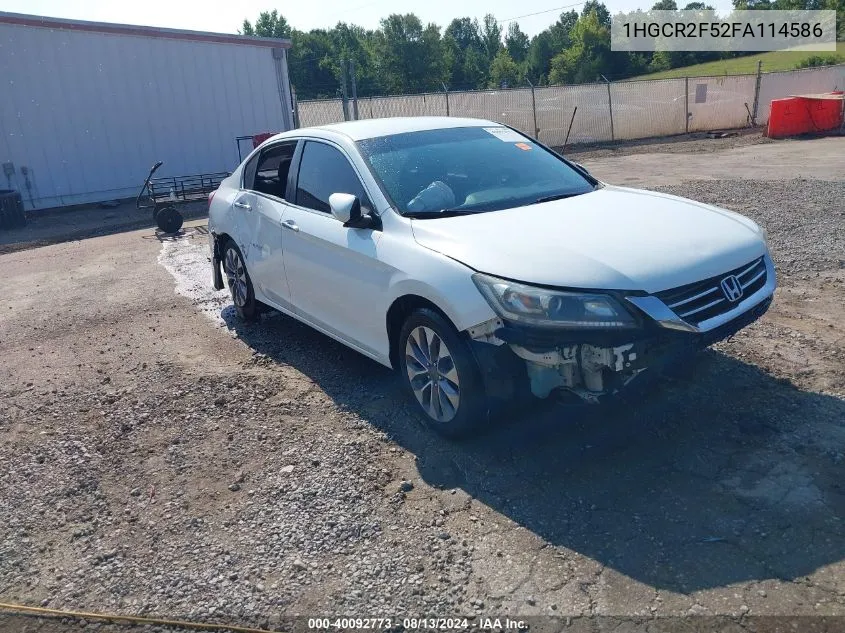 2015 Honda Accord Sport VIN: 1HGCR2F52FA114586 Lot: 40092773