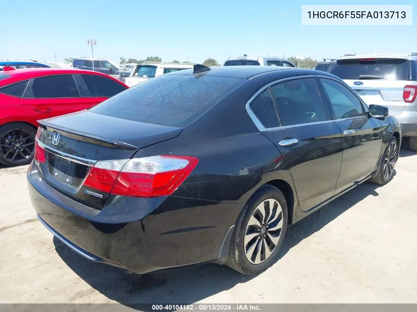 2015 Honda Accord Hybrid Ex-L VIN: 1HGCR6F55FA013713 Lot: 40104182