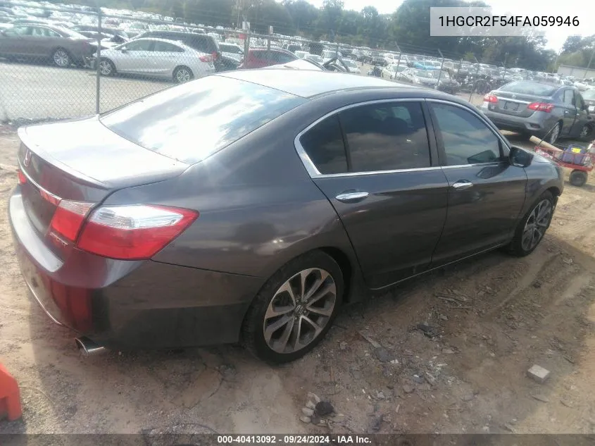 1HGCR2F54FA059946 2015 Honda Accord Sport