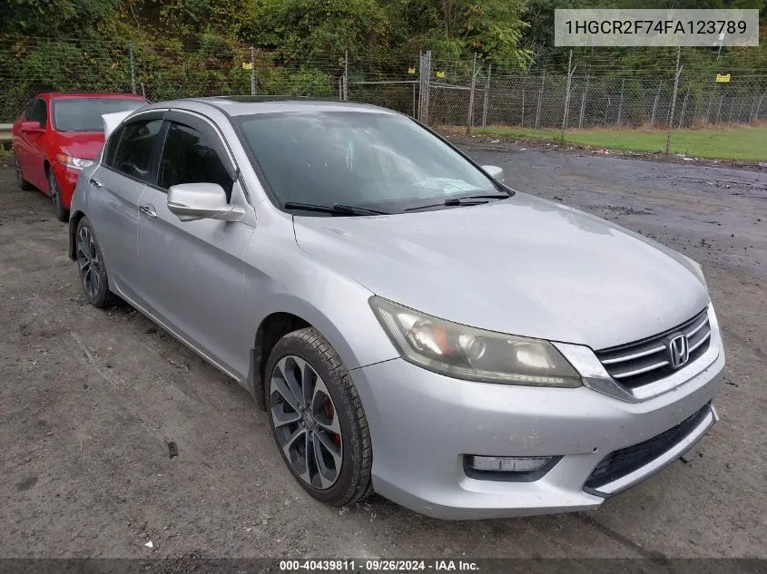 2015 Honda Accord Ex VIN: 1HGCR2F74FA123789 Lot: 40439811