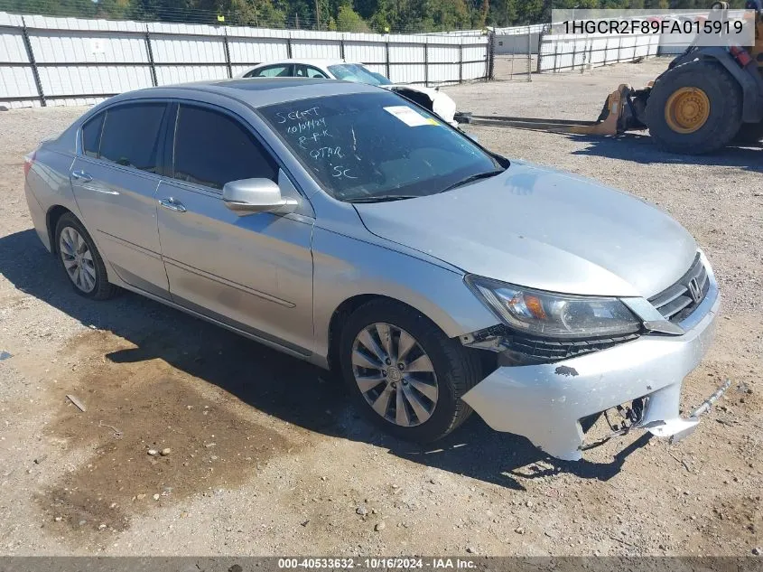 1HGCR2F89FA015919 2015 Honda Accord Ex-L