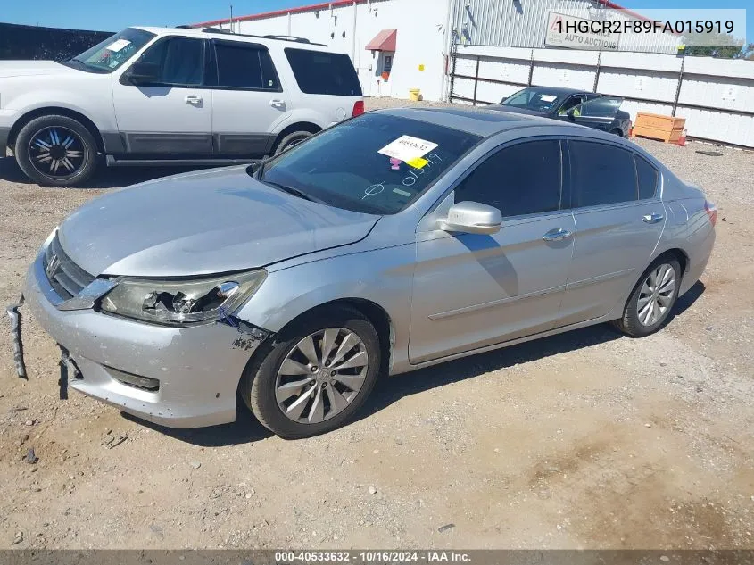 1HGCR2F89FA015919 2015 Honda Accord Ex-L