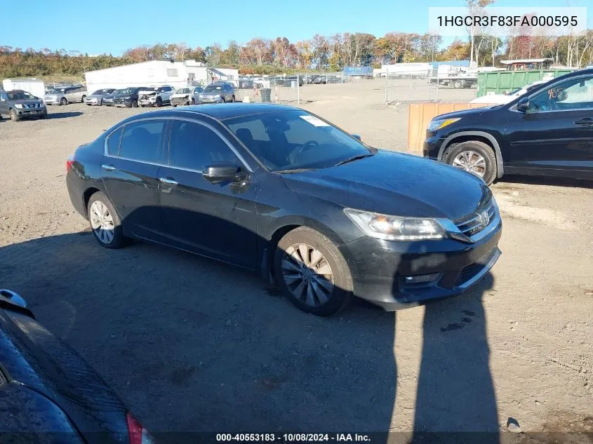 1HGCR3F83FA000595 2015 Honda Accord Ex-L V-6