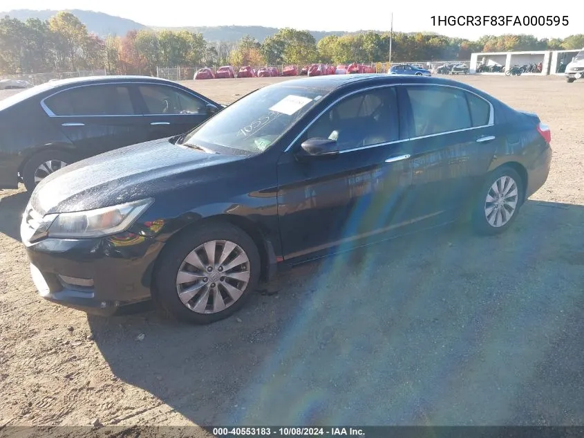 1HGCR3F83FA000595 2015 Honda Accord Ex-L V-6