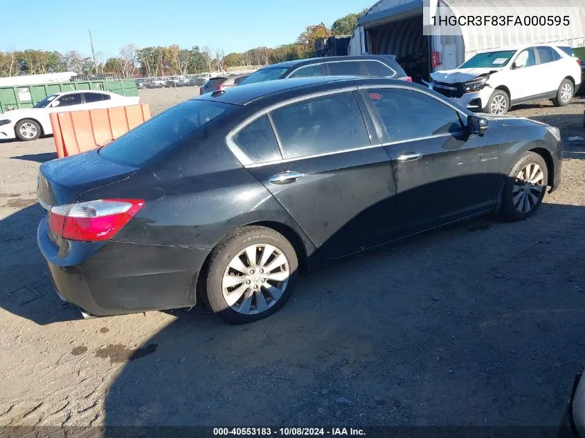 1HGCR3F83FA000595 2015 Honda Accord Ex-L V-6