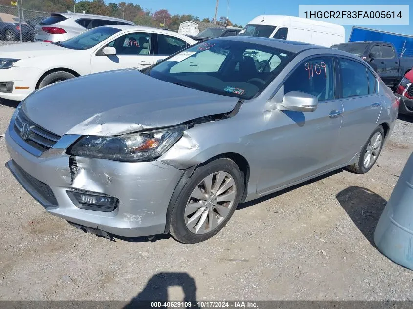 1HGCR2F83FA005614 2015 Honda Accord Exl