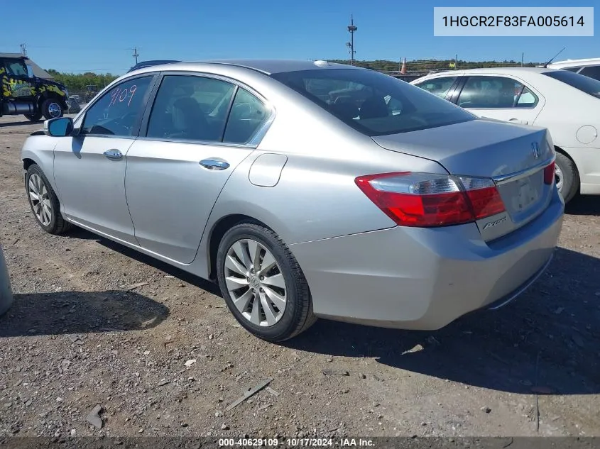 1HGCR2F83FA005614 2015 Honda Accord Exl