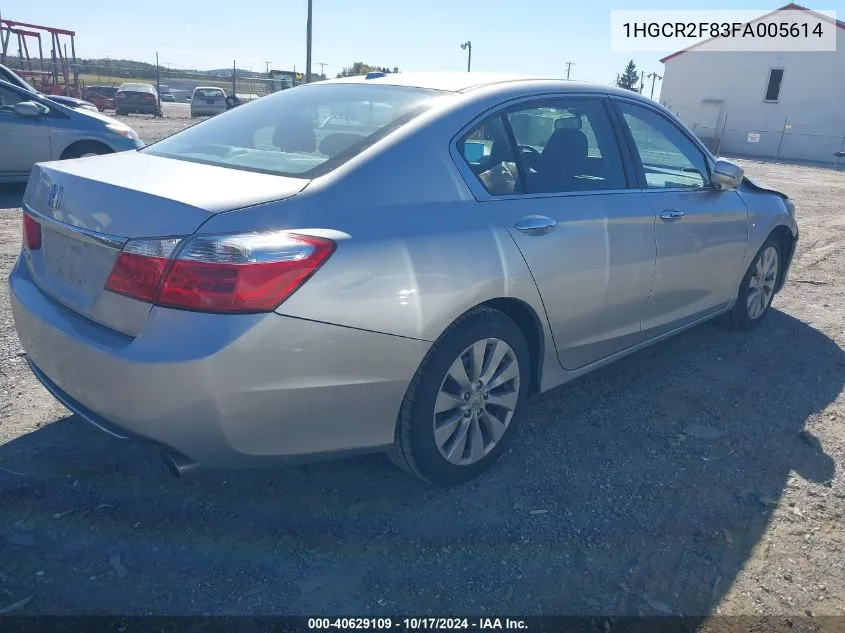 1HGCR2F83FA005614 2015 Honda Accord Exl