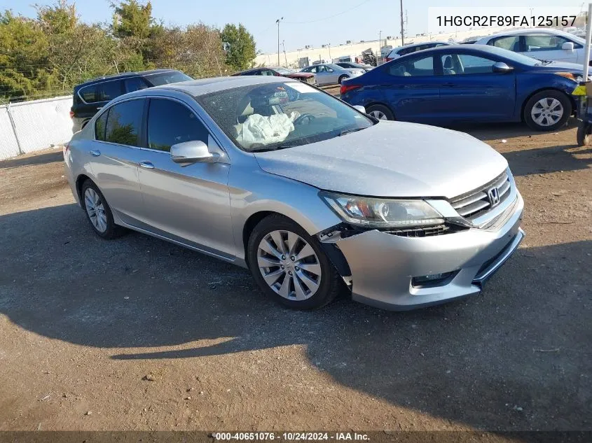 2015 Honda Accord Exl VIN: 1HGCR2F89FA125157 Lot: 40651076