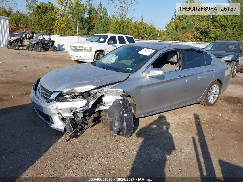 2015 Honda Accord Exl VIN: 1HGCR2F89FA125157 Lot: 40651076