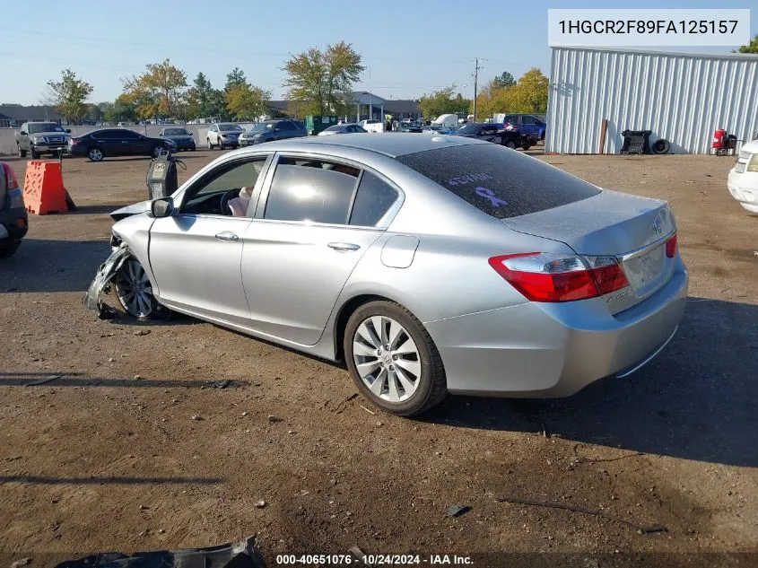 2015 Honda Accord Exl VIN: 1HGCR2F89FA125157 Lot: 40651076