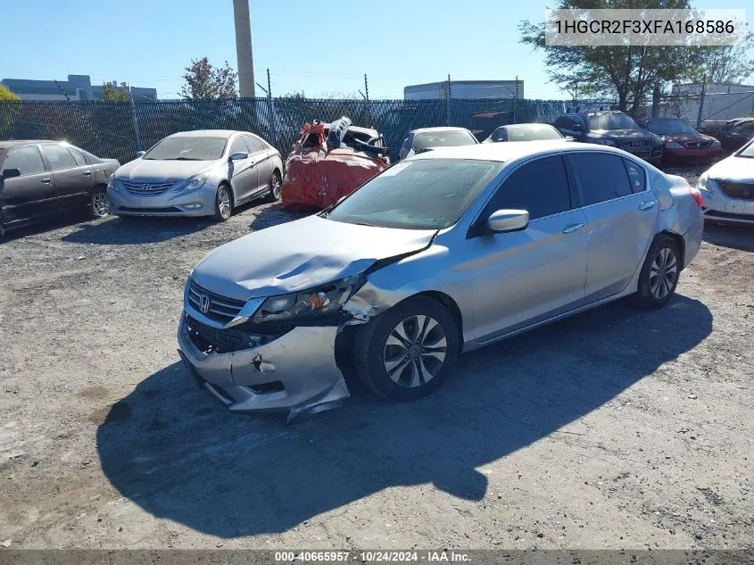 1HGCR2F3XFA168586 2015 Honda Accord Lx