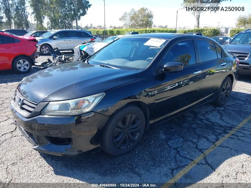 1HGCR2F30FA250908 2015 Honda Accord Lx