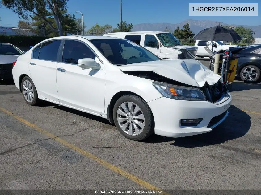 1HGCR2F7XFA206014 2015 Honda Accord Ex