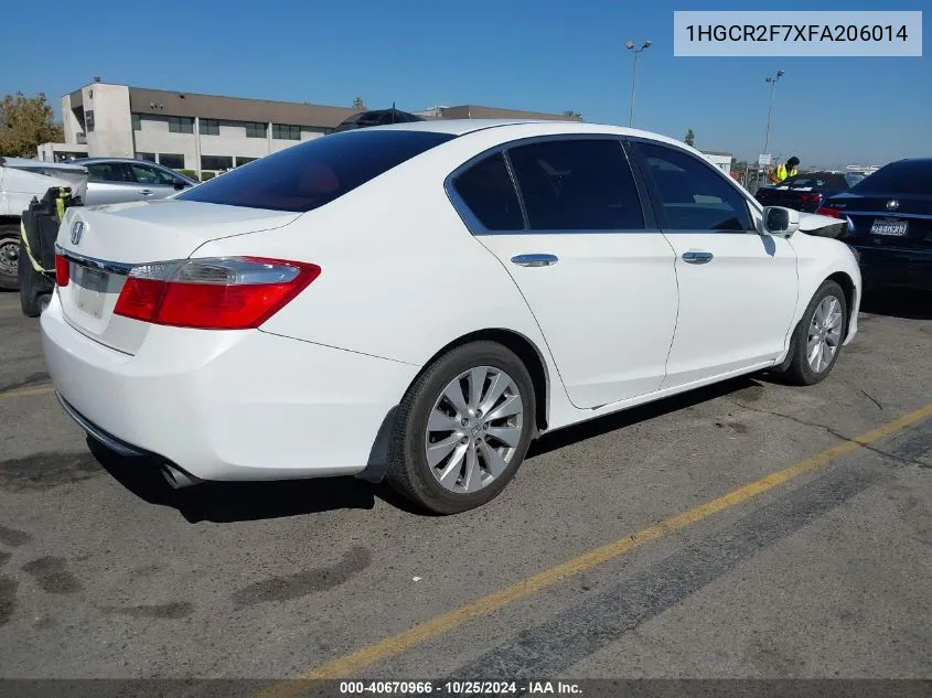 2015 Honda Accord Ex VIN: 1HGCR2F7XFA206014 Lot: 40670966