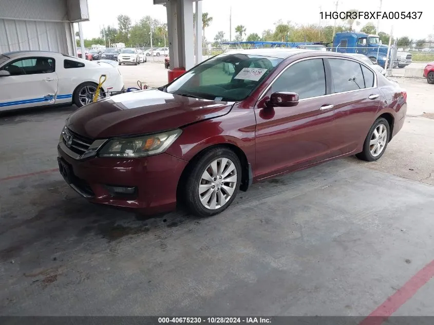 2015 Honda Accord Exl VIN: 1HGCR3F8XFA005437 Lot: 40675230