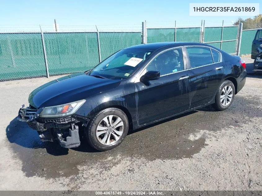 1HGCR2F35FA261869 2015 Honda Accord Lx