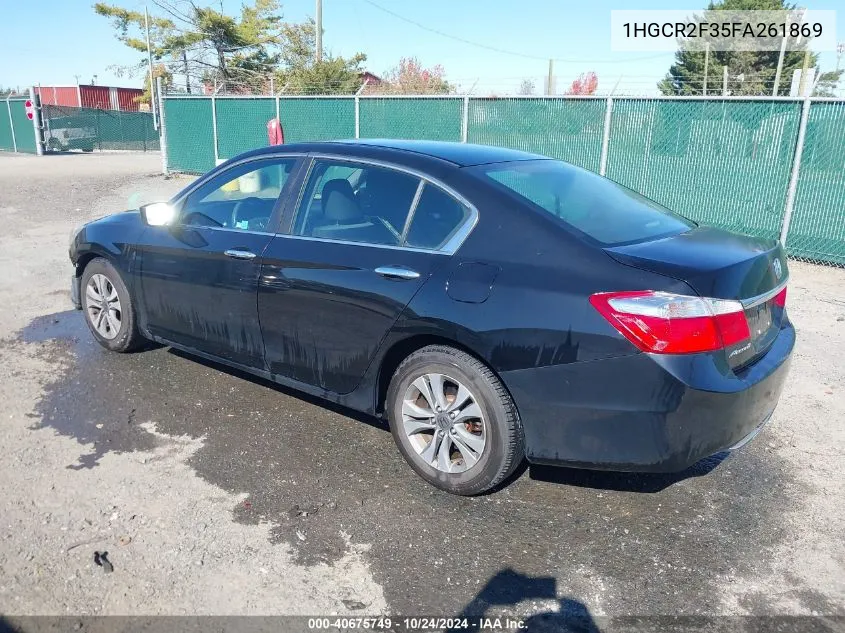 1HGCR2F35FA261869 2015 Honda Accord Lx