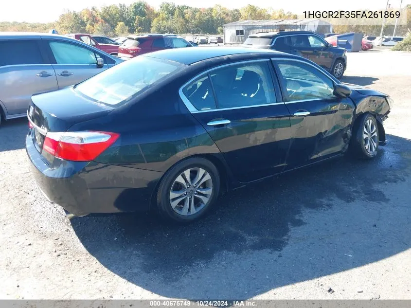 1HGCR2F35FA261869 2015 Honda Accord Lx