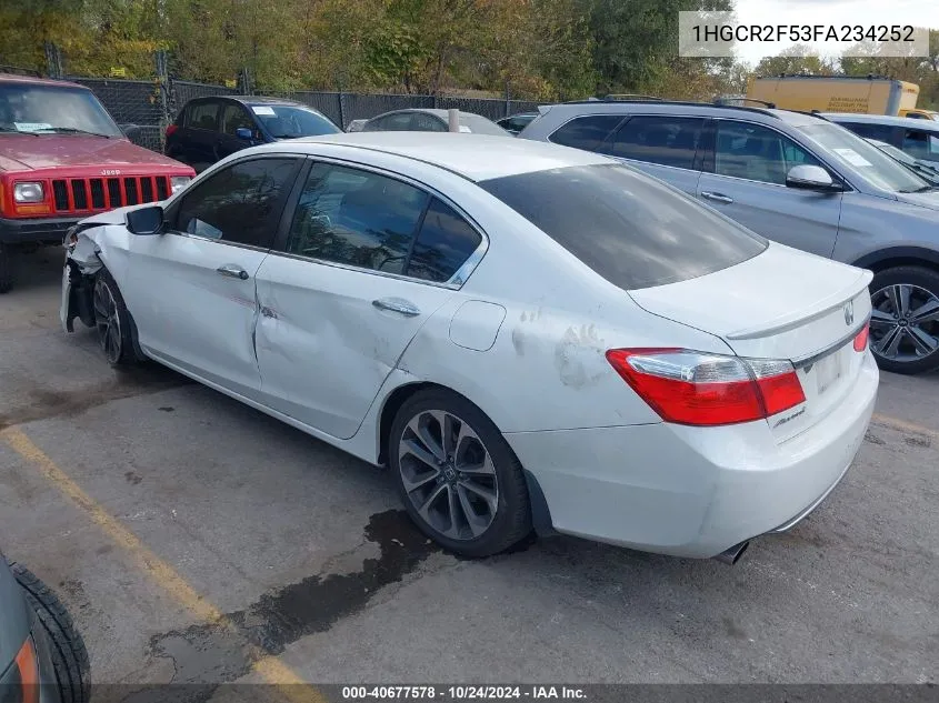 1HGCR2F53FA234252 2015 Honda Accord Sport