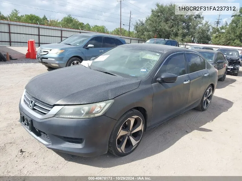 2015 Honda Accord Lx VIN: 1HGCR2F31FA237312 Lot: 40678173