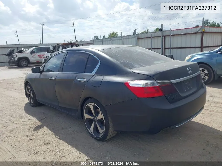 2015 Honda Accord Lx VIN: 1HGCR2F31FA237312 Lot: 40678173